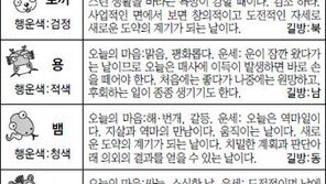 [스포츠동아 오늘의 운세] 2017년 5월 24일 수요일 (음력 4월 29일)