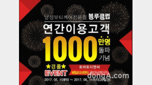 ㈜토마토디앤씨, 블루클럽 등 브랜드간 고객감사 프로모션 진행