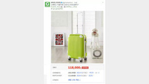 김무성 ‘노 룩 패스’ 캐리어 가격은?…G마켓 “자율주행 기능 NO”