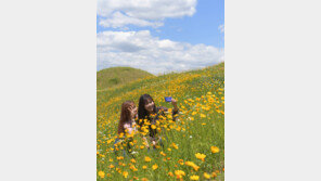 꽃밭에 선 女心