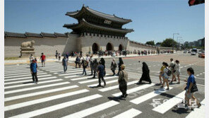 광화문 해태상 앞 횡단보도 신설