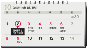 열흘 연휴? 10월 2일의 고민
