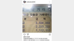 황하나 박유천 생일에 수백만원 송금 내역 눈길 “7777777 하고팠는데”