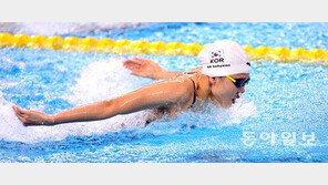 여자수영 기대주 안세현, 접영 100m 한국新