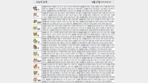 [오늘의 운세]6월 27일