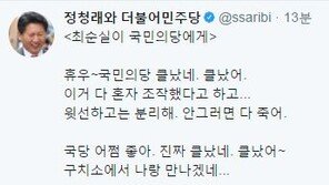 정청래 “이거 다 혼자 조작했다고 하고 윗선하고는 분리해” 최순실 페러디로 국민의당 비난