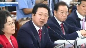 [김상곤 인사청문회]이장우 “김상곤, ‘나는 사회주의자’라고 인정하라” 고성