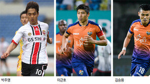 서른둘에 활화산, K리그 소띠 삼총사 박주영-이근호-김승용