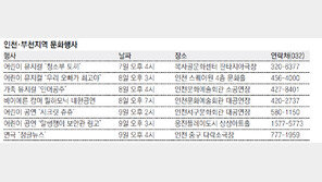 [인천·부천지역 문화행사]어린이 뮤지컬 ‘청소부 토끼’外
