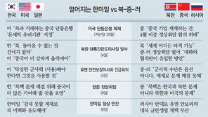 ‘한미일 vs 북중러’ 갈라진 전선… 靑 “접점 찾는 역할 하겠다”