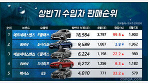상반기 수입차 판매순위… 벤츠 독주 ‘막을 자가 없다’