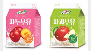 세븐일레븐, 제철과일 가공우유 출시