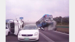 경부고속도로 사고 블랙박스 속 SUV운전자 “버스 기사의 표정 보고 화났다”