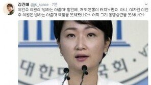 김진애 “이언주 ‘밥하는 아줌마’ 발언, 분통 터져…어찌 그리 동병상련 못하나”