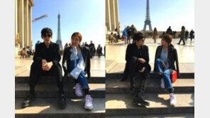 ‘슛돌이’ 지승준, 프랑스 에펠탑에서 포착…‘미모의 女와 함께’