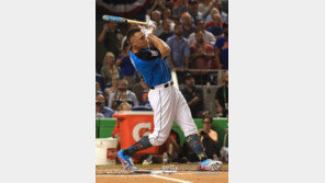 ‘괴물 신인’ 애런 저지 홈런 더비서도 괴력…156m 최장·스프레이 히팅까지