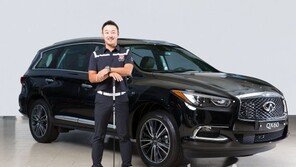 인피니티, ‘홀인원’ 프로골퍼 조병민 선수에 QX60 전달