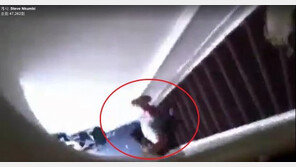 [영상]집 주인이 계단에서 女 손님 ‘퍽’…퇴실 시간 갈등? 인종 차별?