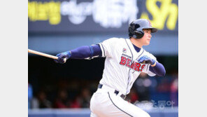 두산 3연패 악몽 막은 김재환의 2타점 끝내기