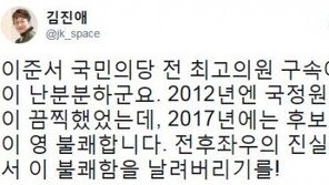 김진애 “이준서 구속, 상황이 더 ‘난분분’하다…영 불쾌해”