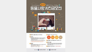 동물사랑사진 공모전에 참여하세요