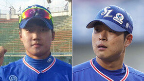 ‘첫 홈구장 나들이’ 황선도·안성무 “1군 선수로 다시 오겠다”