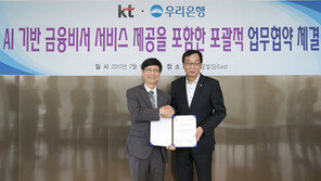 KT-우리은행, AI 금융서비스 업무협약