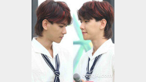 [동아포토]엑소 백현, 트로피컬 뒷머리 유행 예감