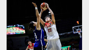 박지수 뼈아팠던 5반칙…한국, 일본에 져 2패째