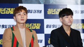 [동아포토]‘청년경찰’ 박서준-강하늘, 눈호강 투샷1