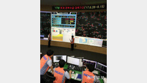 폭염 속 나주 한전 본사 비상근무