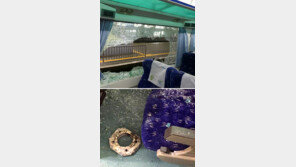 달리는 열차에 ‘10kg 쇳덩어리 날벼락’… 승객 7명 부상