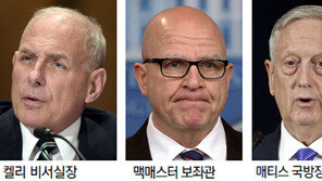 켈리 독주… 명암 엇갈린 트럼프의 ‘장군 3인방’ 