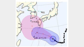 태풍 노루 북상, 日에서 제주도로…한반도 위협하나?