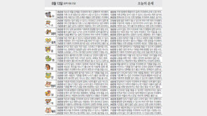 [오늘의 운세/8월13일]