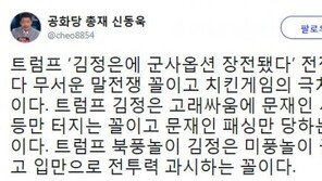 신동욱 “트럼프-김정은 고래싸움에 문재인 새우등만…치킨게임의 극치꼴”