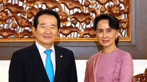 정세균 의장, 수지 여사 면담