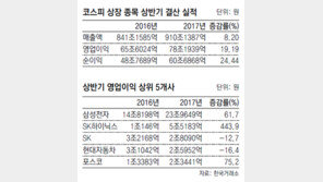 코스피 상장社 상반기 ‘A학점’