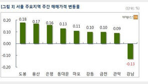 서울 재건축 아파트값 0.16%↓…2주 연속 떨어져