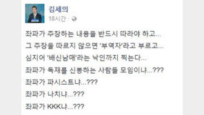 김세의 기자 “좌파, 자신의 주장 따르지 않으면 ‘부역자·배신남매’ 낙인”