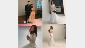 “전생에 나라를 구한 #희바라기방”…김기방♥김희경, 웨딩촬영 현장 ‘러블리’
