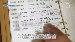 ‘사람이 좋다’ 윤정수 “지금도 계속 빚 갚고 있다” 正자 빼곡