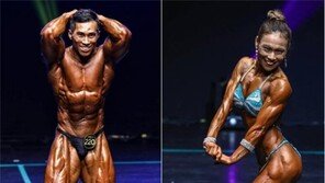 최대봉-위성아 ‘한국 최고 보디빌더’
