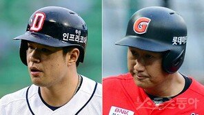 두산 김재환 vs 롯데 이대호, 8월 지존을 가린다
