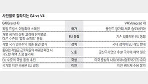 G4 “난민 선별수용” vs V4 “한명도 못받아”… 갈라진 EU