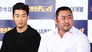 [동아포토]윤계상-마동석 ‘누가 형사고 누가 두목이야?’