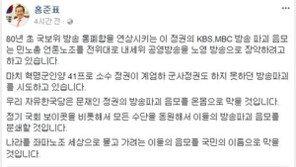 홍준표 “文정권 방송파괴 음모, ‘국회 보이콧’ 등 모든 수단 동원해 막겠다”