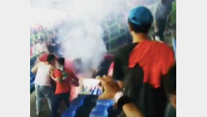 인도네시아 축구 팬, 관중석에서 터트린 폭죽 맞고 사망 