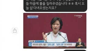 “샵에 다녀오셨나요?”…지지자 카톡 질문에 추미애 “국회 미용실” 답장