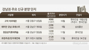 올 가을, 강남권 재건축 분양대전